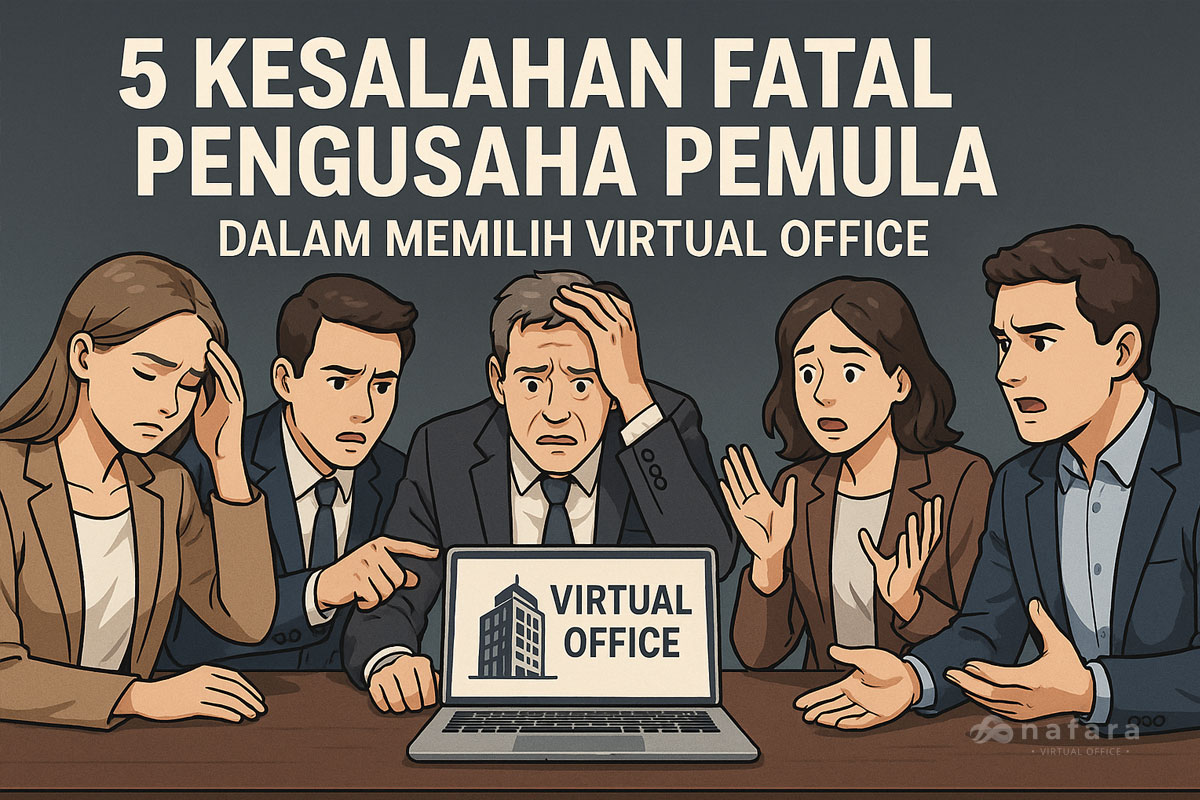 5 Kesalahan Fatal Pengusaha Pemula dalam Memilih Virtual Office 3 Virtual Office Indonesia, 5 kesalahan pengusaha dalam memilih virtual office